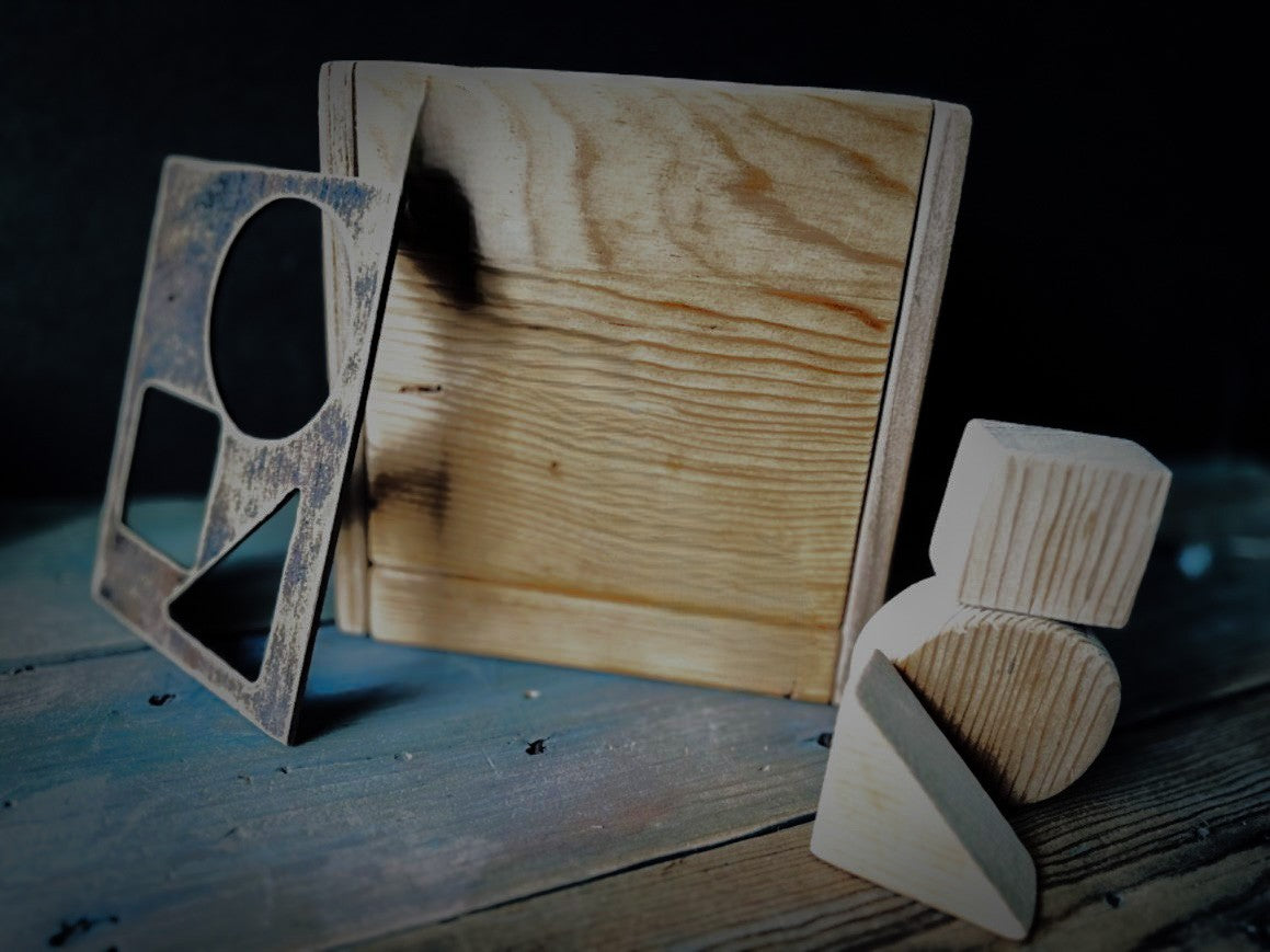 The Little Timber Sorter | Hand-Carved Wooden Shape Sorter Box – Montessori Toddler Toy
