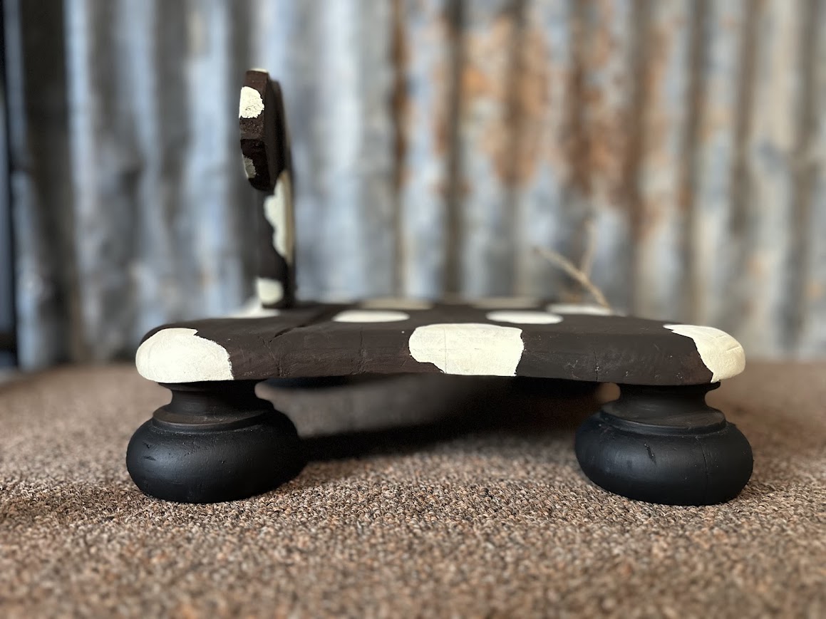 Reclaimed Wood Handmade Cow Display Riser