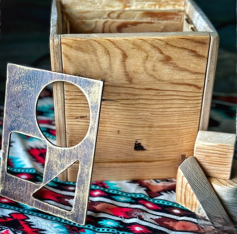 The Little Timber Sorter | Hand-Carved Wooden Shape Sorter Box – Montessori Toddler Toy