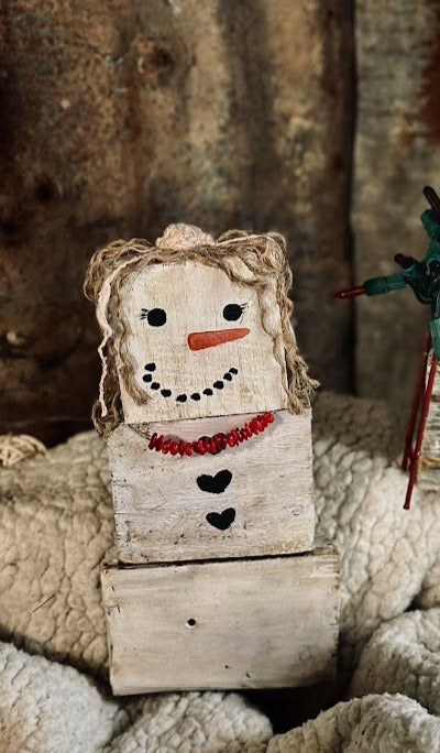 Handmade Frosty Sprouts – Rustic Wooden Holiday Decor