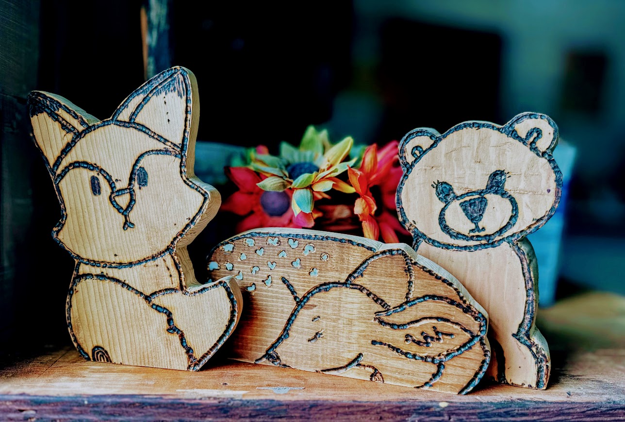 Dear Little Deer – Hand-Carved Wooden Fawn Nursery Decor